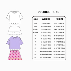 ผู้ผลิตเสื้อผ้าเด็กที่มีความสามารถในการผลิตสูง ชุดกระโปรงและเสื้อเด็กแบบขอบหยัก ชุดเสื้อผ้าเด็กผู้หญิงน้ำหนักเบา - Product Image 4