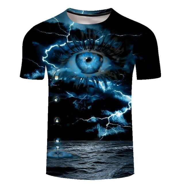 The New Men Polyester Hand Painted Graphic T-shirt High Quality 3D T Shirt Anime Shirts