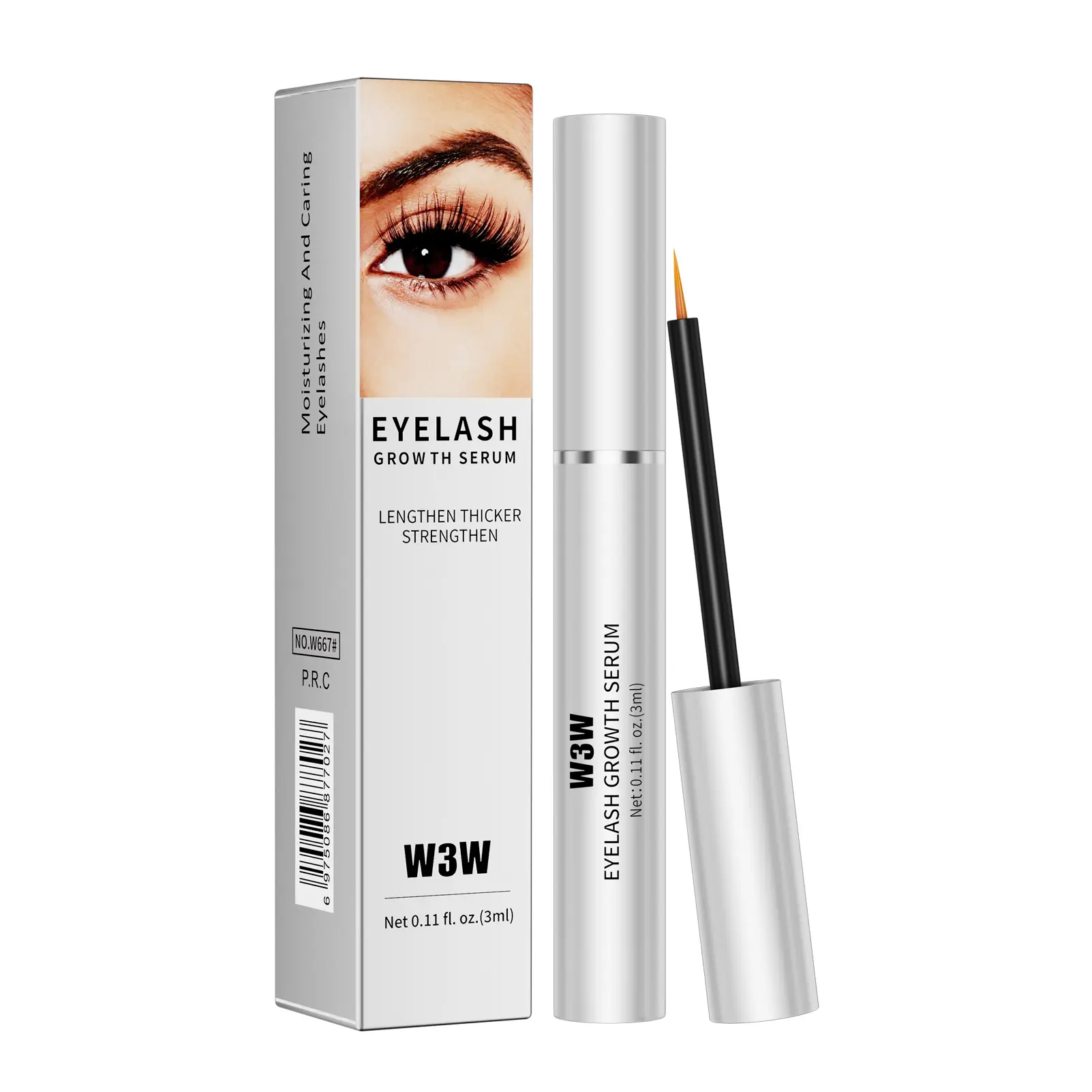 Lash e Brow Crescimento Soro Líquido Private Label Cílios Crescimento do Cabelo Soro Com Peptides Ter uma Fibra de Seda 4d Olhos