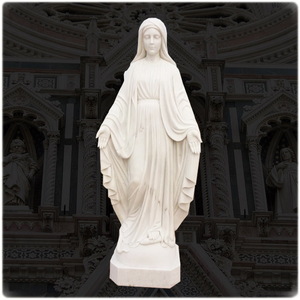 Décoration catholique marbre statue de la vierge marie en ventes - Product Image 6
