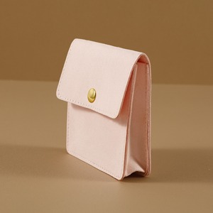 ถุงใส่เครื่องประดับไมโครไฟเบอร์สั่งทำโลโก้ขายส่ง ปิดด้วยกระดุมแป๊ก ถุงใส่เครื่องประดับทำมือ ถุงใส่ต่างหู สร้อยคอ แหวน ถุงของขวัญงานแต่งงาน - Product Image 2