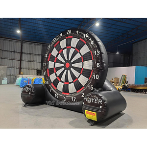 Ngoài trời khổng lồ màu đen Inflatable phi tiêu trò chơi bóng đá Mục tiêu bóng Inflatable chân phi tiêu và điểm số phi tiêu cho carnivals và các sự kiện - Product Image 1