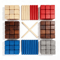 Jeu d'échecs Viking Kubb personnalisable en bois massif gravable pour cadeaux d'entreprise et team building