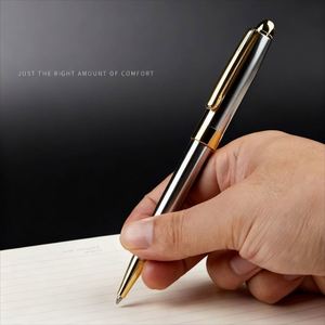 Custom PS-20250918-4 High-Grade Multi-Color Metal Ballpoint <b>Pen</b> Personalized <b>Silver</b> 0.5mm Writing Width Logo UV Printing Office - Product Image 4