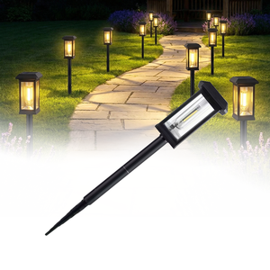 Lampes solaires LED décoratives à piquet, allumage automatique au crépuscule, sans fil, étanches, éclairage de chemin pour pelouse, allée, jardin, paysage - Product Image 2