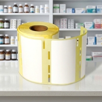 Étiquette thermique directe vierge personnalisée 76mmx42mm pour flacon de médicament, autocollante en papier, pour pharmacie et emballage