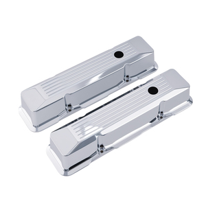 Bóng xay nhôm lõm van bao gồm vách ngăn Chrome cho 1958-86 khối nhỏ Chevy SBC 283 305 327 <span class=keywords><strong>350</strong></span> cổ điển Phụ tùng xe hơi - Product Image 2