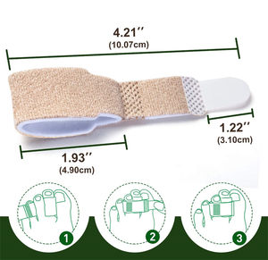 Orteil Lisseur Correcteur Attelle Cassé Orteil Wraps Brace Orthopédique Séparateur Bandages Orteil Sangle Wrap - Product Image 6