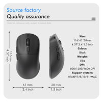 Clavier et souris sans fil UMILA, vente en gros d'usine, taille compacte, 104 touches, clavier d'ordinateur de bureau 2.4G BT rechargeable