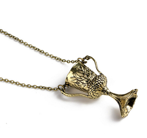 Collier pendentif ZRM en alliage de zinc, bijoux de mode vintage, charme Horcrux de Potter, transformation de la <span class=keywords><strong>Coupe</strong></span> de Helga Hufflepuff - Product Image 5