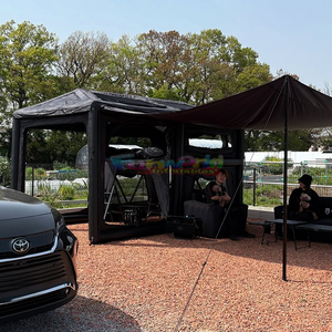 เต็นท์เป่าลมแบบกางอัตโนมัติเต็นท์สำหรับตั้งแคมป์สองห้องนอนหนึ่งห้องนั่งเล่นเต็นท์ลมขนาด3000มม. - Product Image 5