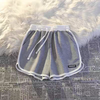 Haute qualité femmes français éponge polaire extérieur cordon taille haute séchage rapide Shorts de course avec poches Shorts pour femmes