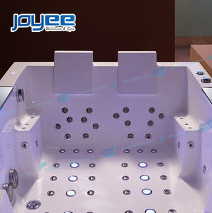 JOYEE Precio Barato Grande 2-4 Personas Acrílico Interior Baño Masaje Hidroterapia Bañera de hidromasaje - Product Image 5