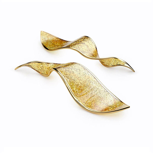 2025 hiệu suất cao Bắc Âu dự án khách sạn biệt thự bàn ăn trang trí lá thủy tinh Hiện Đại Đèn chùm sang trọng - Product Image 6