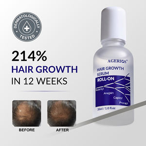 Sérum Revitalizante para Cabelos Maduros Agerios Anti-Envelhecimento com Redensyl, Capixyl, Procapil, Anagain Ingredientes Ativos para Cabelos Ralos - Product Image 1