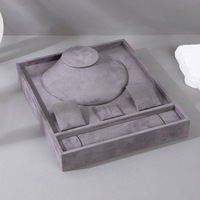 Ensemble de plateaux de présentation de bijoux de luxe, organisateur multifonctionnel pour bagues, boucles d'oreilles, colliers, bracelets, vitrine de magasin, photographie Qimei