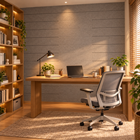 Panneau acoustique mural en feutre PET écologique ISO BSCI à rainures en V, solutions de décoration personnalisées pour hôtels et bureaux