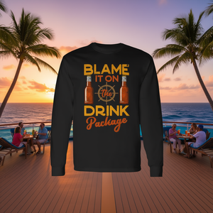 Camiseta de manga larga Blame It On The Drink Package Cruise - Product Image 3