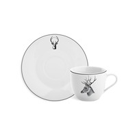 Tasse et soucoupe en céramique à café et thé en porcelaine 220cc, motif imprimé graphique par Sublimation, tasse à café glacée avec soucoupe
