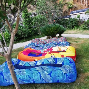 Canapé gonflable imperméable 2022 <span class=keywords><strong>avec</strong></span> oreiller intégré / Chaise longue gonflable / <span class=keywords><strong>Lit</strong></span> d'air portable pour chambre à coucher / Canapé / Voyage / Camping - Product Image 5