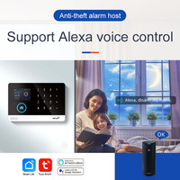 Système de Sécurité Sans Fil Intelligent GSM WiFi Mis à Jour Tuya avec Détection Incendie et Contrôle Vocal Alexa Google pour Maisons