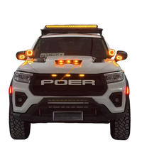 GWM P-series Commercial 2025 Arch Fender Fender Flare PP/Injection Moulding Smooth Finish/Matte Black  4x4 Wheel Arches 6pcs LED