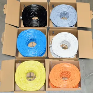 CAT6 - UTP - 0.54x4P 23AWG 0.54MM 4 PAIRES 8 NOYAUX CÂBLE LAN PVC CUIVRE NU 250MHz RAPIDE