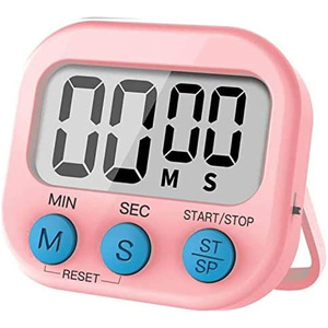 Standing Digital LCD Countdown Kitchen <b>Timer</b> with Eco-Friendly Plastic Rechargeable Battery Touch Control & 90-Minute Max Count - Product Image 2