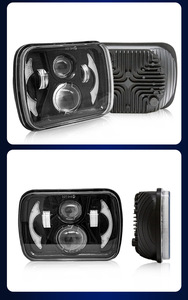 Faros LED Cuadrados <span class=keywords><strong>de</strong></span> 7 Pulgadas con Diseño <span class=keywords><strong>de</strong></span> <span class=keywords><strong>Luna</strong></span>, Luces <span class=keywords><strong>de</strong></span> Circulación Diurna, Bombillas Nuevas para Vehículos Todoterreno, Directo <span class=keywords><strong>de</strong></span> Fábrica - Product Image 4
