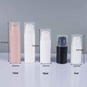 Vente flash : flacon pompe cosmétique sans air en plastique PP de 5 ml, 10 ml, 15 ml pour fond de teint liquide, base de maquillage, <span class=keywords><strong>lotion</strong></span> - Product Image 3