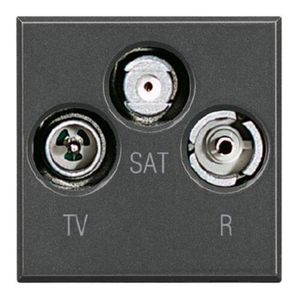 Antracite B-Ticino Axolute HS4210D modello TV/RF/SAT connettori Audio e Video presa - Product Image 1