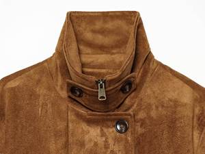 เสื้อผ้าผู้หญิงแบบ OEM สั่งทำพิเศษ สไตล์เรโทรเรียบง่าย ผ้าลูกฟูก ระบายอากาศได้ดี แฟชั่นฤดูหนาวอเนกประสงค์ ปกคอพับ เอวยางยืด ชายเสื้อผ้าแบบยืดหยุ่น แขนยาว - Product Image 3