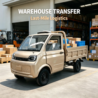 Nouvelle arrivée : mini-camion électrique à basse vitesse avec cabine confortable, camionnette électrique à plateau ouvert