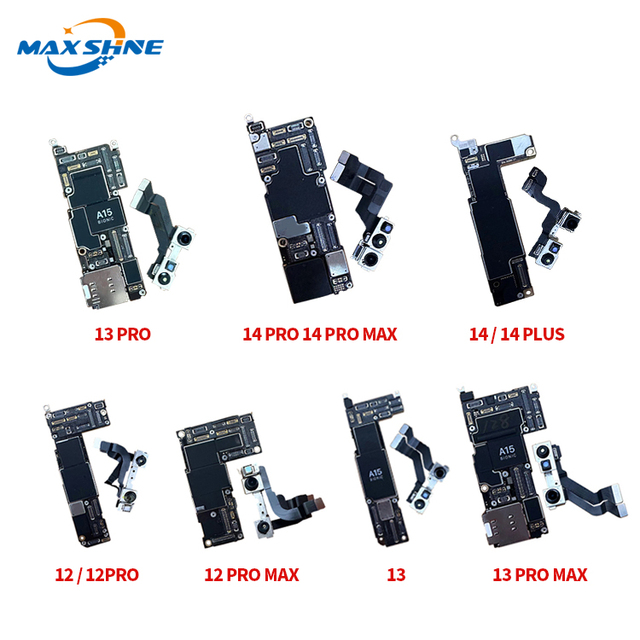 Original Motherboard for Iphone 12 13 14 Motherboard With Face Id for Iphone12 Logic Board Unlocked Mainboard