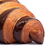 Pâte à croissant surgelée en gros, feuilletée, prête à cuire, mini croissants au beurre pour boulangeries et cafés
