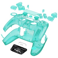 Coque de boîtier complète transparente EXtremeRate pour contrôleur PS5 BDM-030/040/050-coque avant arrière transparente avec Kits de boutons