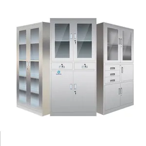 SHC23, заводская цена, прямой 4-дверный стальной шкаф, серый 4-дверный стальной шкаф для хранения, офисный шкаф для документов