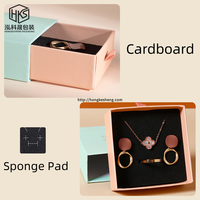Caja de Joyería con Logotipo Personalizado, Caja Organizadora de Joyería de Alta Calidad, Caja de Papel para Anillos, Aretes y Collares