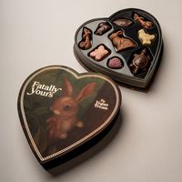 Hartvormige chocolade geschenkdozen, op maat gemaakte luxe papieren doos voor handgemaakte chocolaatjes, Valentijnsdag, verjaardag, speciale geschenken