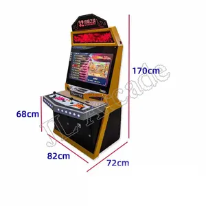 Klasik sokak dövüş oyun makinesi iki oyuncu arcade dövüş konsolu PD kutusu jetonla çalışan video oyunu konsol machin