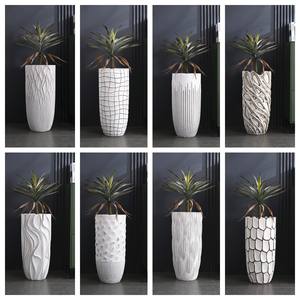 शिपिंग हवेली के लिए बड़े आउटडोर vases, लंबा प्लांटर्स बड़ा आउटडोर, लक्जरी सफेद रेशग्लास फूल <span class=keywords><strong>vase</strong></span> - Product Image 4