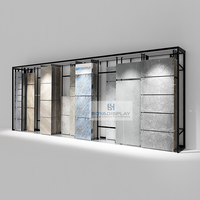 Système de présentoir de carrelage en céramique, marbre, quartz, granit, sur pied, réglable en taille de panneau, personnalisé, Boya