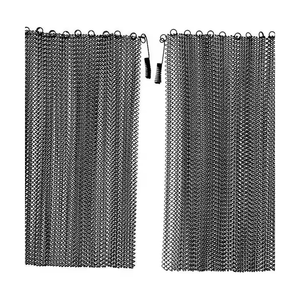 Cortina <span class=keywords><strong>de</strong></span> pantalla <span class=keywords><strong>de</strong></span> chimenea con malla <span class=keywords><strong>de</strong></span> fuego Pantallas decorativas Accesorios <span class=keywords><strong>de</strong></span> protección <span class=keywords><strong>de</strong></span> chispa <span class=keywords><strong>de</strong></span> metal <span class=keywords><strong>de</strong></span> <span class=keywords><strong>seguridad</strong></span> - Product Image 2