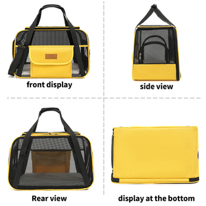 पालतू यात्रा बैग कुत्ते के विस्तार से एयरलाइन ने फोल्डेबल फैशन जिपर बड़े जलरोधी कुत्ते और बिल्ली के आउटडोर लुभावनी - Product Image 3
