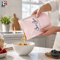 Impression numérique finition brillante, scellage trois côtés, doublure en feuille métallisée pour sachet PE, emballage de biscuits, anti-odeur, thermoscellable