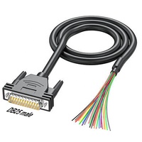 Cable conector Db9 Db15 Db25, Cable de enchufe macho hembra de grado Industrial, Cable de señal blindado, línea de puerto serie Com Rs232 de 9/15/25 pines