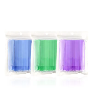 100 bâtonnets de coton micro-durables jetables, applicateurs individuels pour rehaussement de cils/PMU, usage personnel en salon de beauté, marque <span class=keywords><strong>Yanjing</strong></span> - Product Image 2