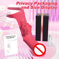 Vibromasseur rechargeable en silicone en forme de rose, stimulateur clitoridien, masturbateur féminin, vibromasseur pour femmes, jouets sexuels roses