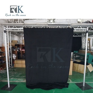 Kit de telón de fondo de alta calidad y fácil instalación con tubos y cortinas para stand de ferias comerciales y decoración de bodas - Product Image 5
