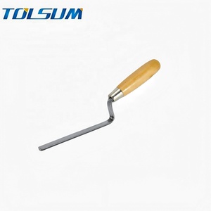 Espátula de Albañilería de Acero al Carbono con Mango de Madera Industrial de Alta Calidad, Agarre Ergonómico, Herramienta de Albañilería, Herramienta para Bordillos de Concreto, Herramientas de Estuco - Product Image 4
